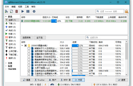 BT下载利器 qBittorrent 4.5.4.10 便携增强版