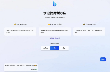 微软New Bing聊天机器人源码：支持ChatGPT提示词【开源】