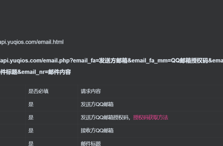 QQ邮箱发送验证码API+HTML源码分享