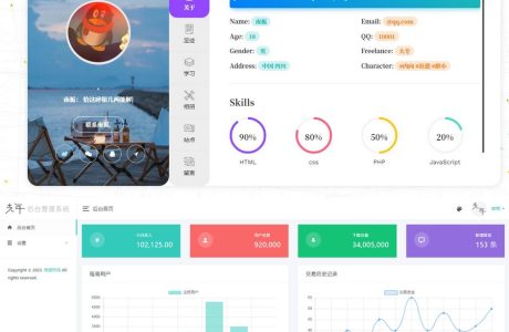 PHP个人主页网站源码分享