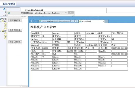 IT固定资产管理系统源码分享