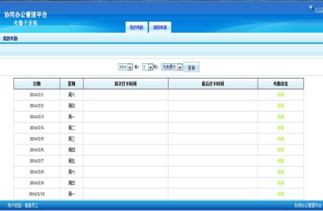 协同办公源码asp.net  ASP.NET协同办公管理考勤子系统源码带文档